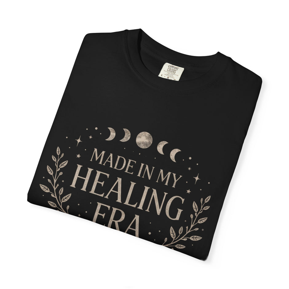 Made In My Healing Era T-shirt | Moon Phases, Botanical, Self Care Tee