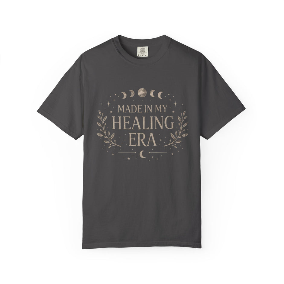 Made In My Healing Era T-shirt | Moon Phases, Botanical, Self Care Tee