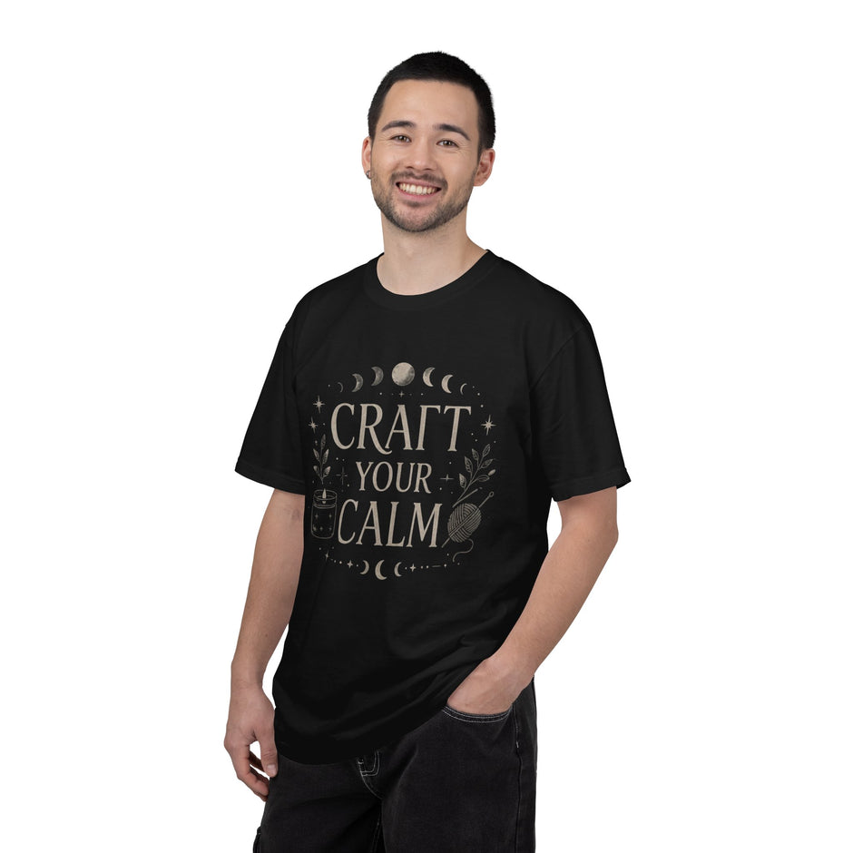 Craft Your Calm T-shirt | Moon Phases, Plants & Candle Illustration