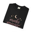 Make Magic moon stars script design T-Shirt | mystical celestial typography