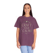 Craft Your Calm T-shirt | Moon Phases, Plants & Candle Illustration